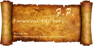 Ferenczei Péter névjegykártya